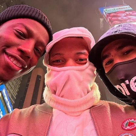 Mbappé e Hakimi, disfarçados em Nova York - Reprodução/Instagram