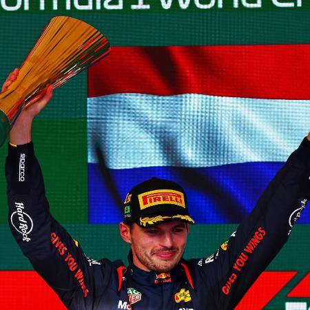 Max Verstappen comemora sua 52ª vitória na F1, em Interlagos