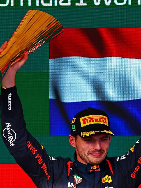 Max Verstappen comemora sua 52ª vitória na F1, em Interlagos