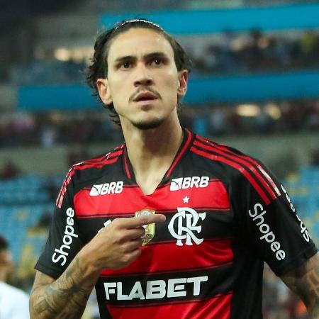 Pedro celebra gol em Flamengo x Botafogo-PB, partida da Copa do Brasil Pedro celebra gol em Flamengo x Botafogo-PB, partida da Copa do Brasil
