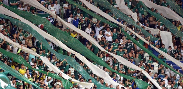 Allianz Parque contará com um grande público para o duelo de quarta-feira contra o São Paulo -  AFP / NELSON ALMEIDA