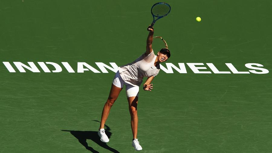 A tenista norte-americana Amanda Anisimova em Indian Wells - Adam Pretty/Getty Images/AFP