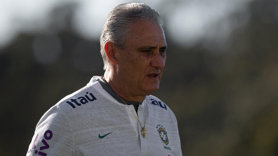 Tite repetiu a escalação da seleção sem Gabriel Jesus no time titular para jogo de sábado - Pedro Martins/Mowa Press