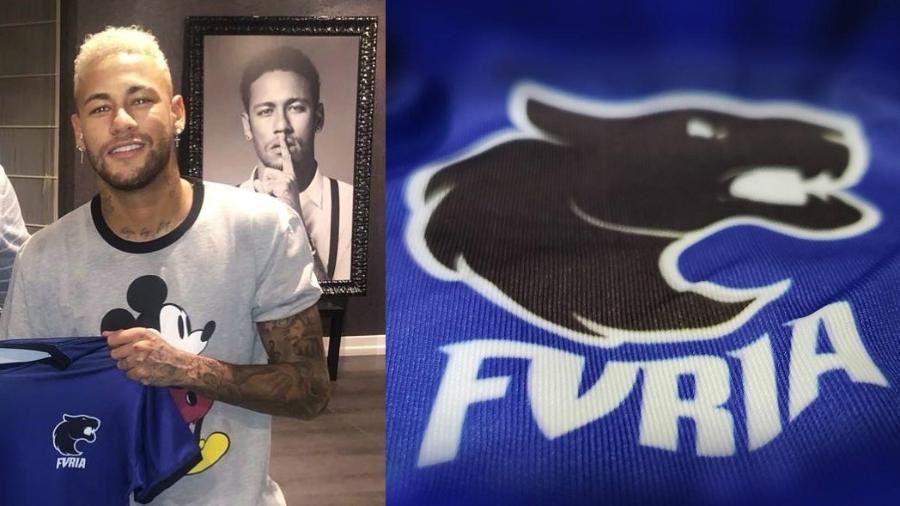 Neymar posa com camisa da FURIA, equipe de Counter-Strike - reprodução/Instagram