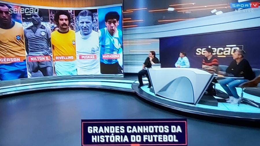 SporTV coloca Nilton Santos em homenagem ao Dia Mundial do Canhoto - Reprodução/SporTV