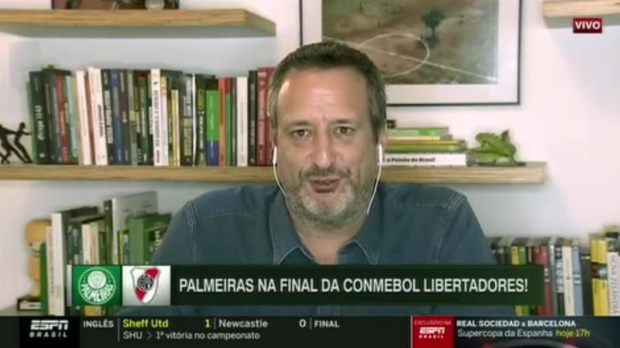 Gian Oddi vê Palmeiras com medo do River Plate - Reprodução/ESPN