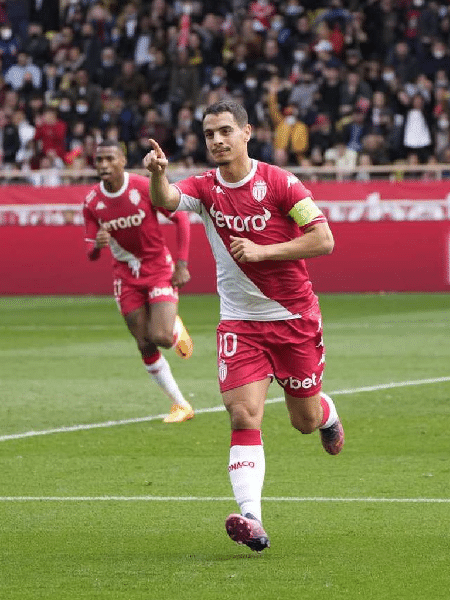 Ben Yedder comemora gol do Monaco contra o PSG em partida do Campeonato Francês 2021-22 - Divulgação/AS Monaco