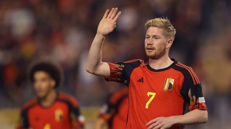 Belgium's Kevin De Bruyne celebrates his goal in the Nations League - Dean Mohetropoulos/Getty Images - Dean Mohetropoulos/Getty Images