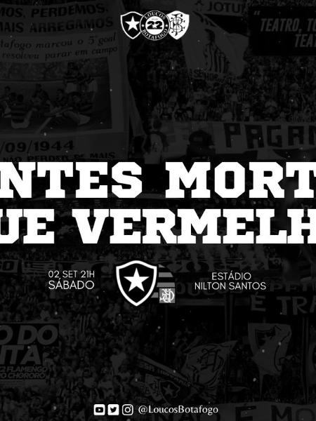 Torcida do Botafogo usou na rede social mesmo slogan adotado por nazistas 