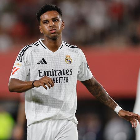 Rodrygo em ação pelo Real Madrid, na estreia pelo Campeonato Espanhol