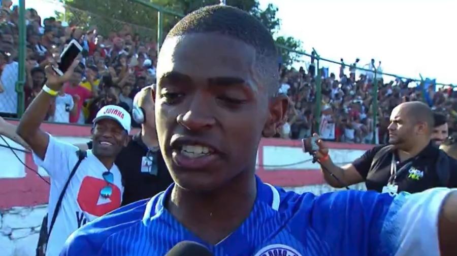 Ronald Barcellos Arantes foi artilheiro da Taça das Favelas com oito gols marcados em 15 de seu time - Reprodução/SporTV