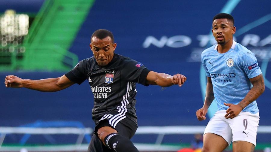 Marçal, do Lyon, contra o Manchester City, pela Liga dos Campeões - Julian Finney/Uefa/Xinhua