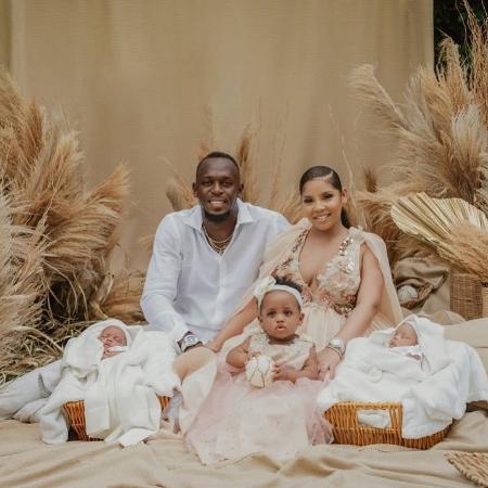 Bolt posta foto com filhos e revela ser pai de gêmeos  - Reprodução/Twitter