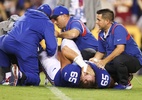 Jogador da NFL sofre lesão na perna em partida: 