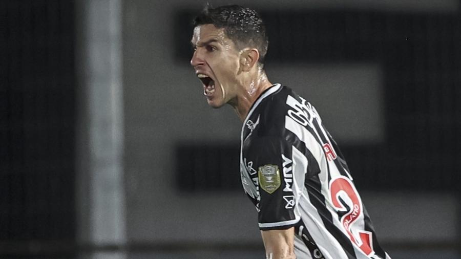 Nacho Fernández comemora gol do Atlético-MG contra o Bragantino em jogo do Brasileirão - Pedro Souza/Atlético-MG