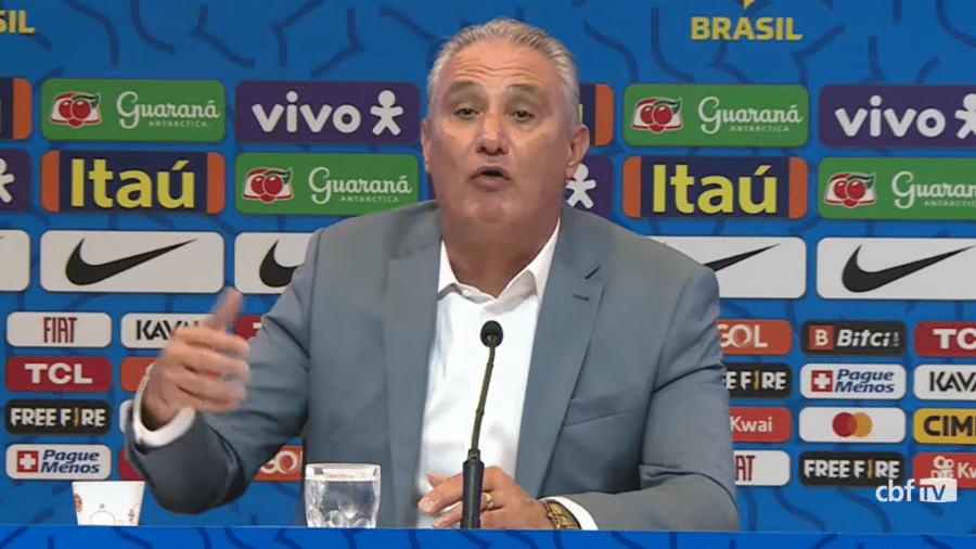 Tite, técnico da seleção brasileira, durante convocação dos jogadores para os amistosos de junho - Reprodução/YouTube