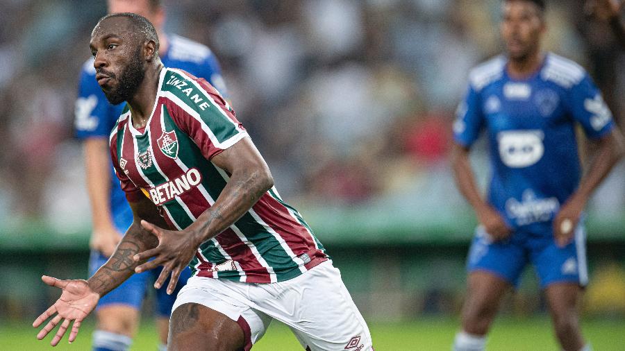 Manoel comemora gol do Fluminense contra o Cruzeiro, na Copa do Brasil - Jorge Rodrigues/AGIF