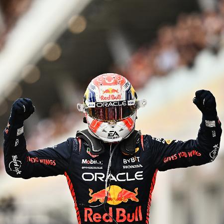 Max Verstappen comemora sua 41ª vitória na F1, em Montréal - Minas Panagiotakis/Getty Images