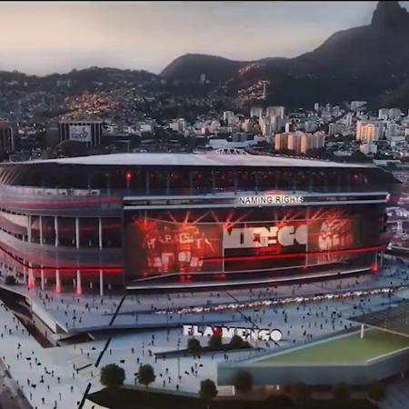 Flamengo divulga imagens do projeto do estádio