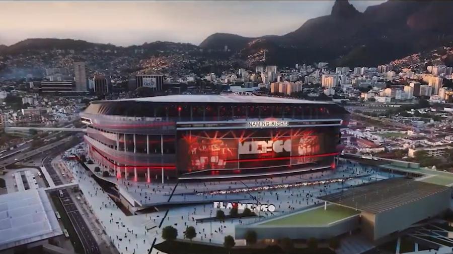 Flamengo divulga imagens do projeto do estádio Flamengo divulga imagens do projeto do estádio