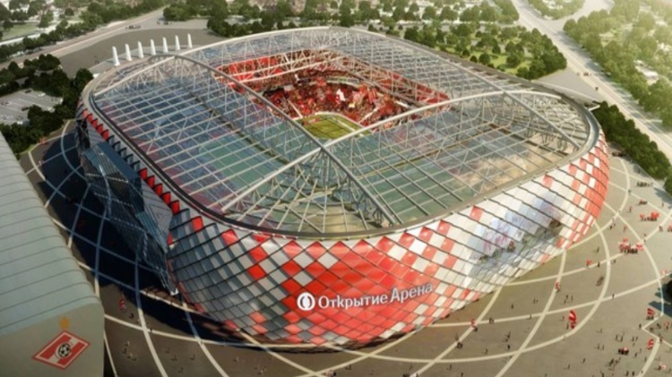 O estádio Spartak Moscou, uma das sedes da Copa da Rússia - Fifa / Reprodução - Fifa / Reprodução