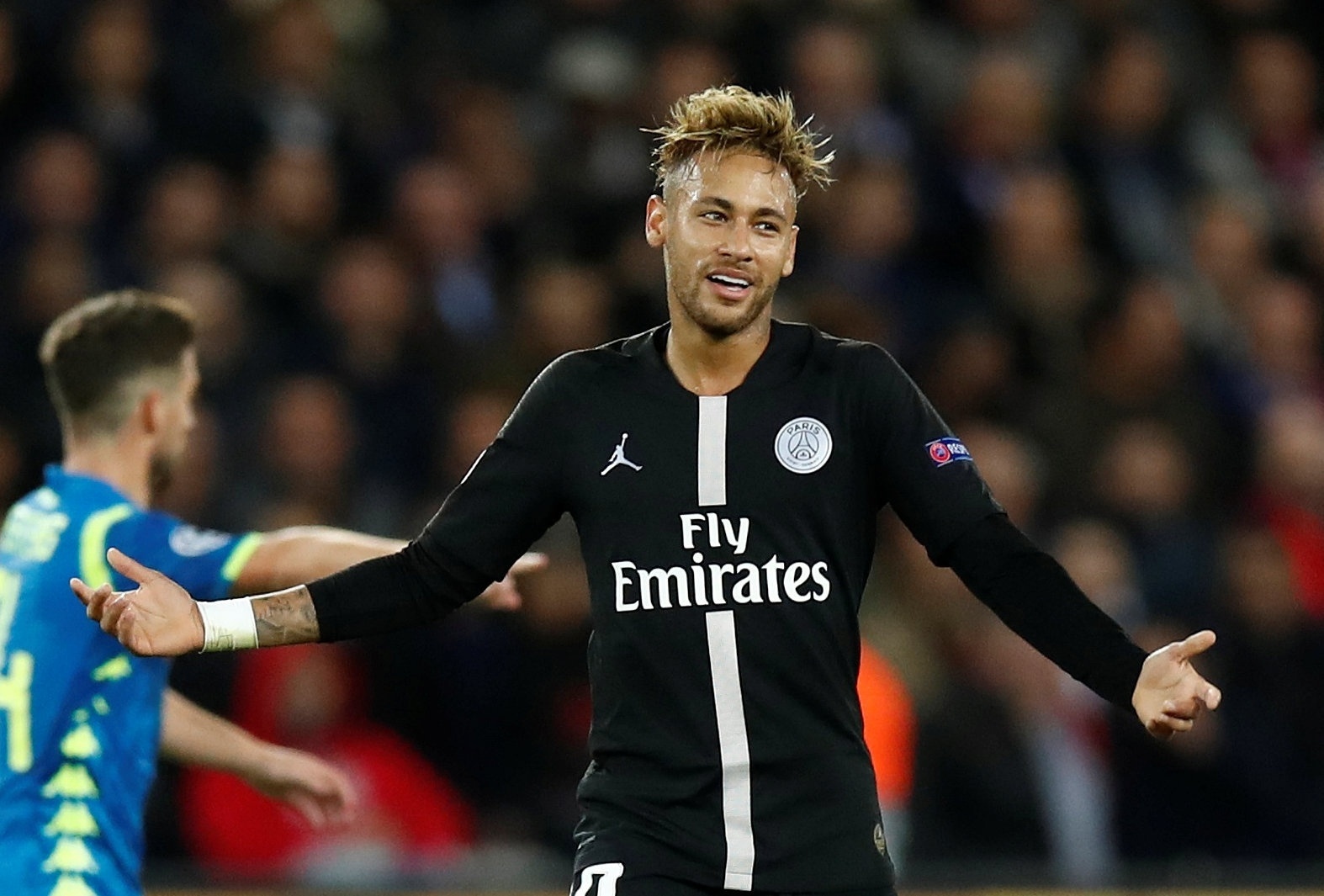 Resultado de imagem para NEYMAR NO JOGO DO PARIS X NAPOLI