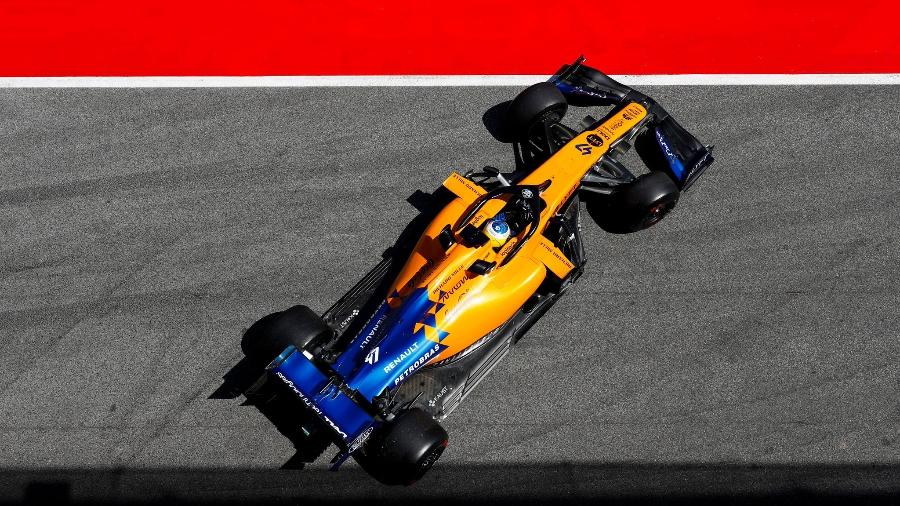 Sergio Sette Câmara participou de treino da F-1 na Espanha - Reprodução/Twitter McLaren