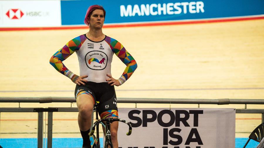 Rachel McKinnon, ciclista trans canadense - OLI SCARFF / AFP