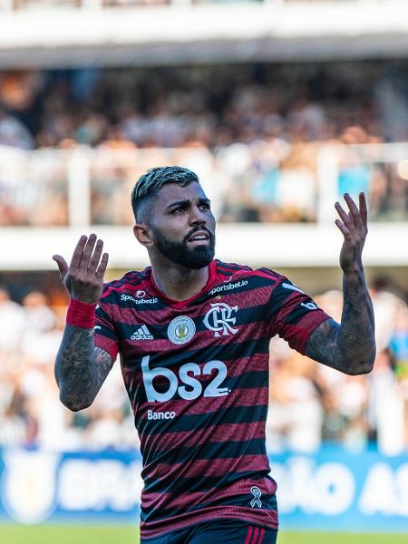 Gabigol reencontra a Vila Belmiro em confronto entre Santos e Flamengo - RICHARD CALLIS/FOTOARENA/ESTADÃO CONTEÚDO