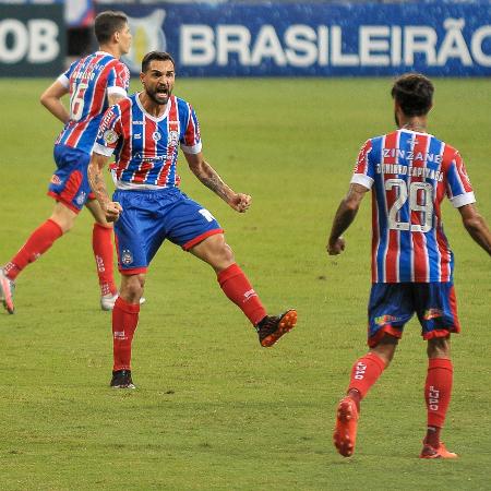 Gilberto durante partida pelo Bahia na Copa do Nordeste - Jhony Pinho/AGIF