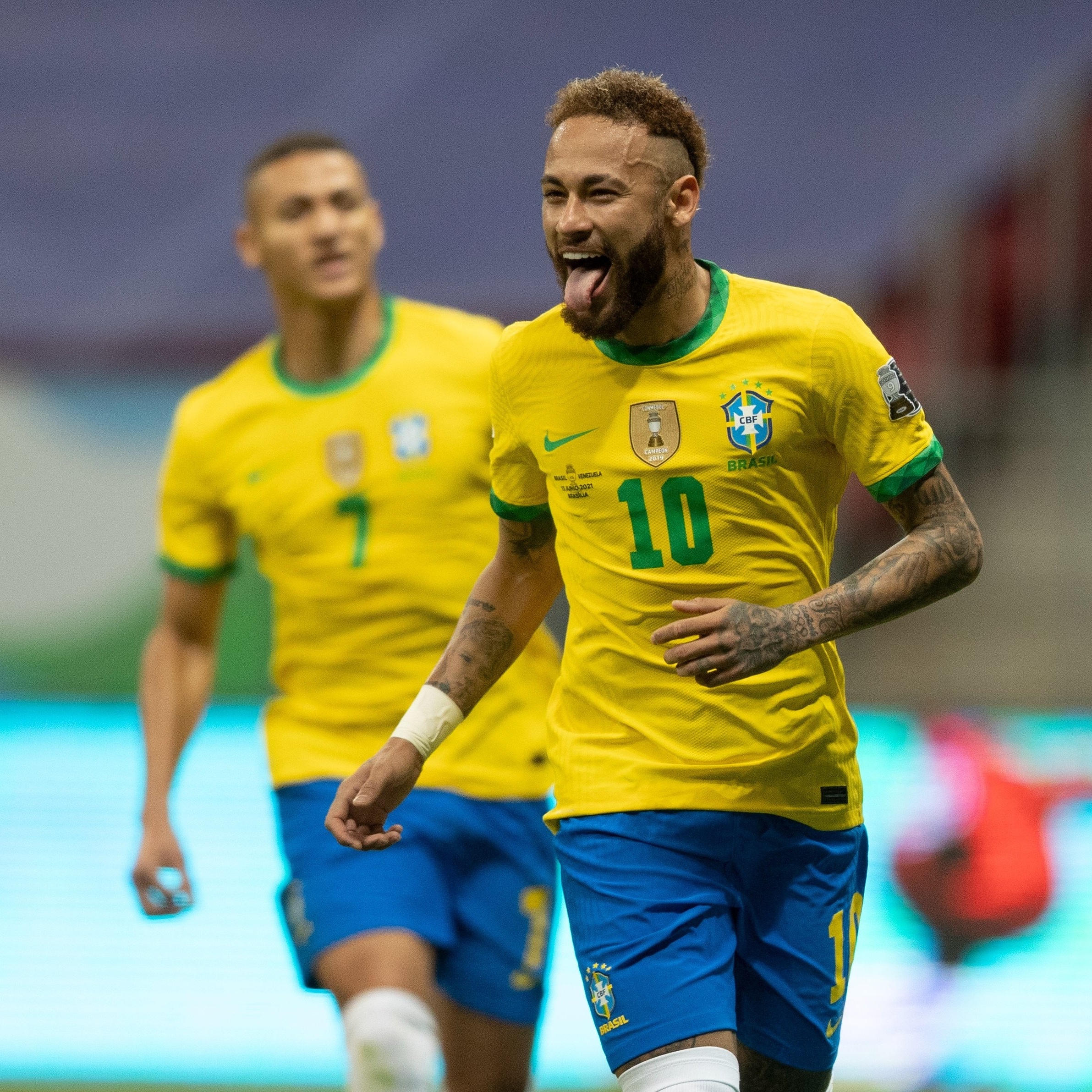 Camisa Brasil – Neymar – Autor Do Gol – Amistoso 2019 – Brasil 2 X 2  Colômbia – Autografada Por Todo Elenco – Play For a Cause