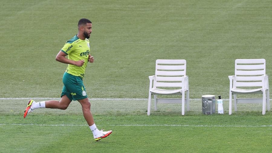 O jogador Jorge, do Palmeiras, durante treinamento - Cesar Greco/Palmeiras
