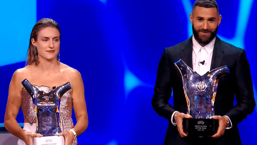 Uefa: Benzema e Putellas s&Atilde;&pound;o eleitos melhores jogadores da temporada