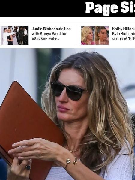 Gisele é vista em escritório de advocacia, diz site - Reprodução