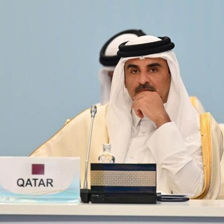 Tamim bin Hamad al-Thani, emir do Qatar e dono do PSG. - Anadolu Agency/Anadolu Agency via Getty Images