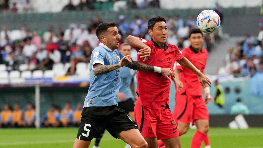 Partida entre Uruguai e Coreia do Sul, pela Copa do Mundo no Qatar, que terminou sem gols - MENG YONGMIN