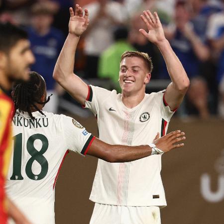 Delap, do Chelsea, comemora gol marcado contra o Espérance, pelo Mundial de Clubes Delap, do Chelsea, comemora gol marcado contra o Espérance, pelo Mundial de Clubes