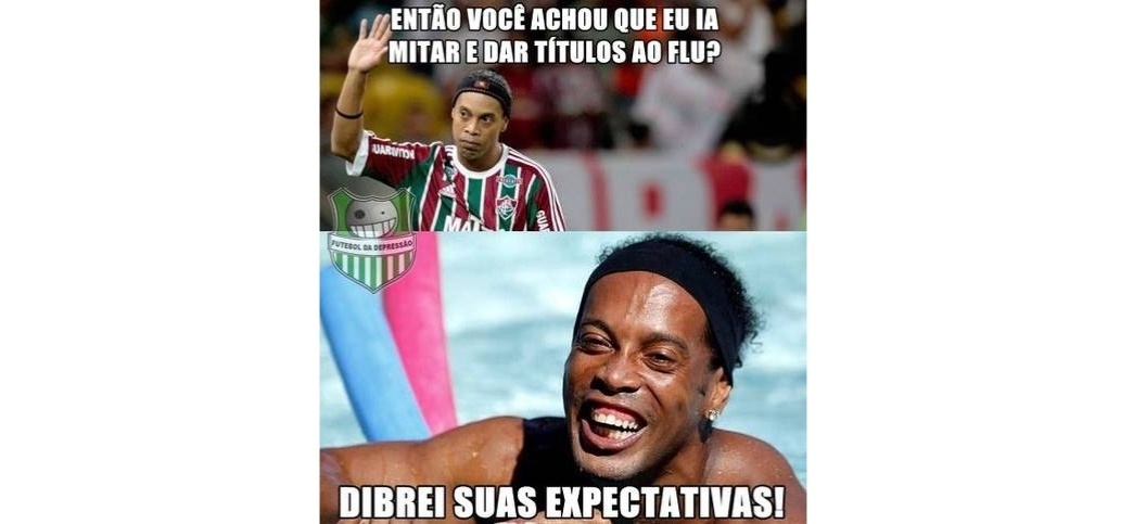 Saída de Ronaldinho Gaúcho do Fluminense gera piadas na Internet - Reprodução