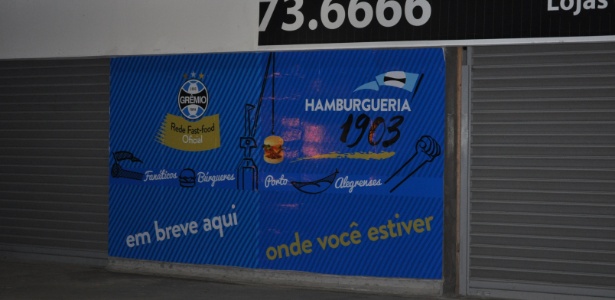 Em obras, área da Arena que receberá Hamburgueria do Grêmio - Marinho Saldanha/UOL