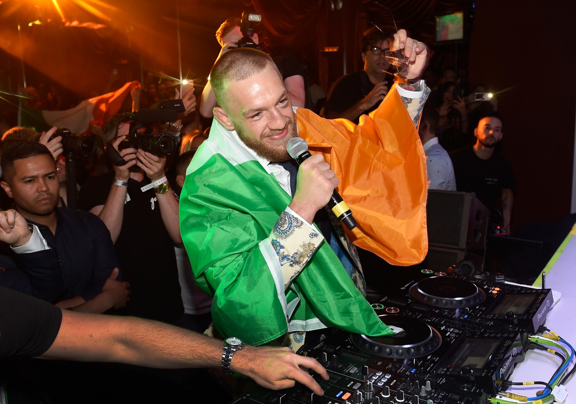 Conor McGregor celebra em balada em Las Vegas após luta contra Floyd Mayweather - Getty Images