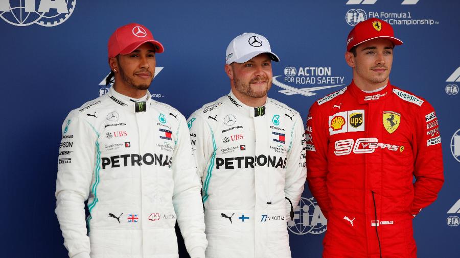 Grid em Silverstone terá Bottas na pole, seguido por Hamilton e Leclerc - John Sibley/Reuters