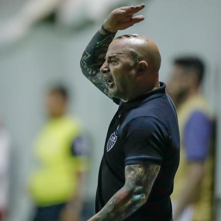 Jorge Sampaoli, técnico do Atlético-MG, durante partida contra o Villa Nova - Bruno Cantini/Agência Galo/Atlético