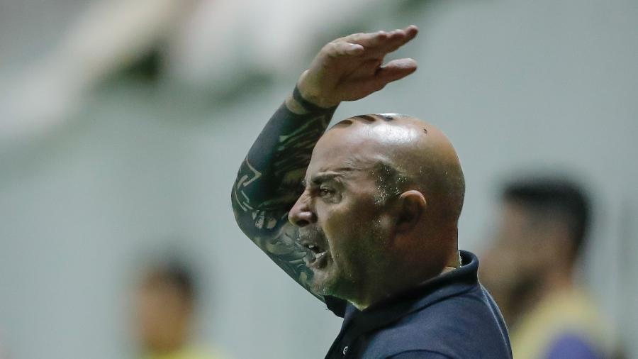 Jorge Sampaoli, técnico do Atlético-MG, durante partida contra o Villa Nova - Bruno Cantini/Agência Galo/Atlético