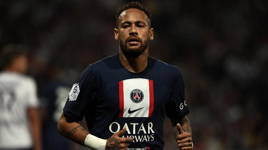 Neymar, do PSG, na partida contra o Toulouse, pelo Campeonato Francês - Valentine CHAPUIS / AFP