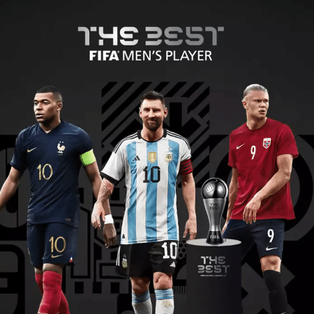 Kylian Mbappé, Lionel Messi e Erling Haaland são o finalistas do prêmio Fifa The Best