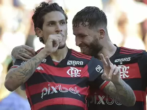 Cebolinha e Pedro são os melhores em vitória do Flamengo; veja as notas