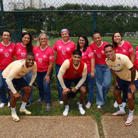 São Paulo recebe mulheres no CT em campanha do outubro rosa - Divulgação/São Paulo