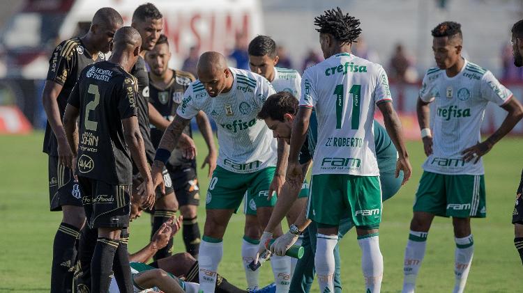 Jogadores de Ponte Preta a Palmeiras cercam o atacante William