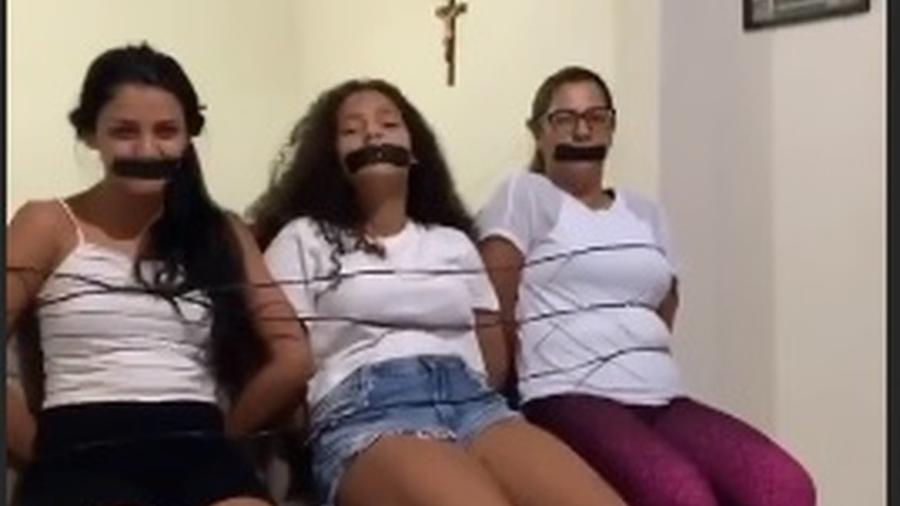 Luis Henrique, do Botafogo, postou vídeo de mulheres amarradas e criou polêmica - Reprodução