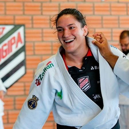 Mayra Aguiar, judoca da Sogipa, em treino antes da pandemia - Abelardo Mendes Jr/Rede do Esporte